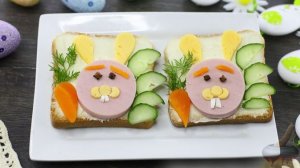 ПАСХАЛЬНЫЕ БУТЕРБРОДЫ "КРОЛИКИ"