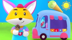 Веселье лисы и кролика с фургоном с мороженым. 🦊🐰😍