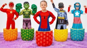 Дети-супергерои спасают друзей и животных