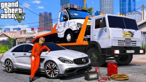 ОПЕРСКАЯ ЕЗДА В GTA 5 - КАМАЗ ЭВАКУАТОР ВЫТАСКИВАЕТ ИЗ КАНАВЫ ОПЕРСКУЮ ГАЗЕЛЬ ЭВАКУАТОР! 🌊ВОТЕР