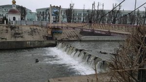 20260406 Вид река Орлик подвесной мост Юбилейный плотина Почтовый переулок Детский парк город Орёл г