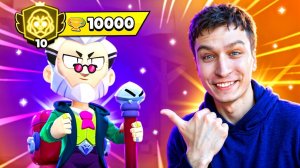 [Витал Шарк] АПНУЛ 10.000🏆 ПЕРВОЙ СИЛОЙ😱 СПИДРАН 500К - ПУШ МИРОВОГО РЕКОРДА В БРАВЛ СТАРС