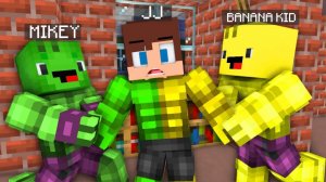 Джей Джей, Майки и Бананакид стали супергероями Халка. Майнкрафт Мультик