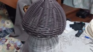 Сплела гриб,что купила.