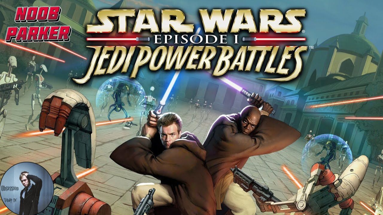 STAR WARS EPISODE 1 JEDI POWER BATTLES 2000 playstation ps1 Ретро Игра