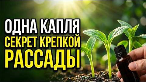 Одна капля для крепкой рассады Натуральные стимуляторы урожайности