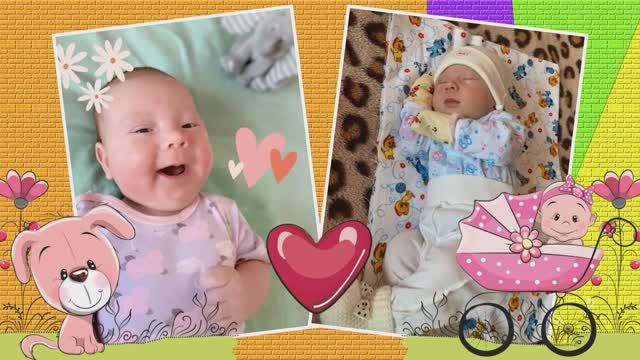 Есении 1 годик. Слайд-шоу на заказ.