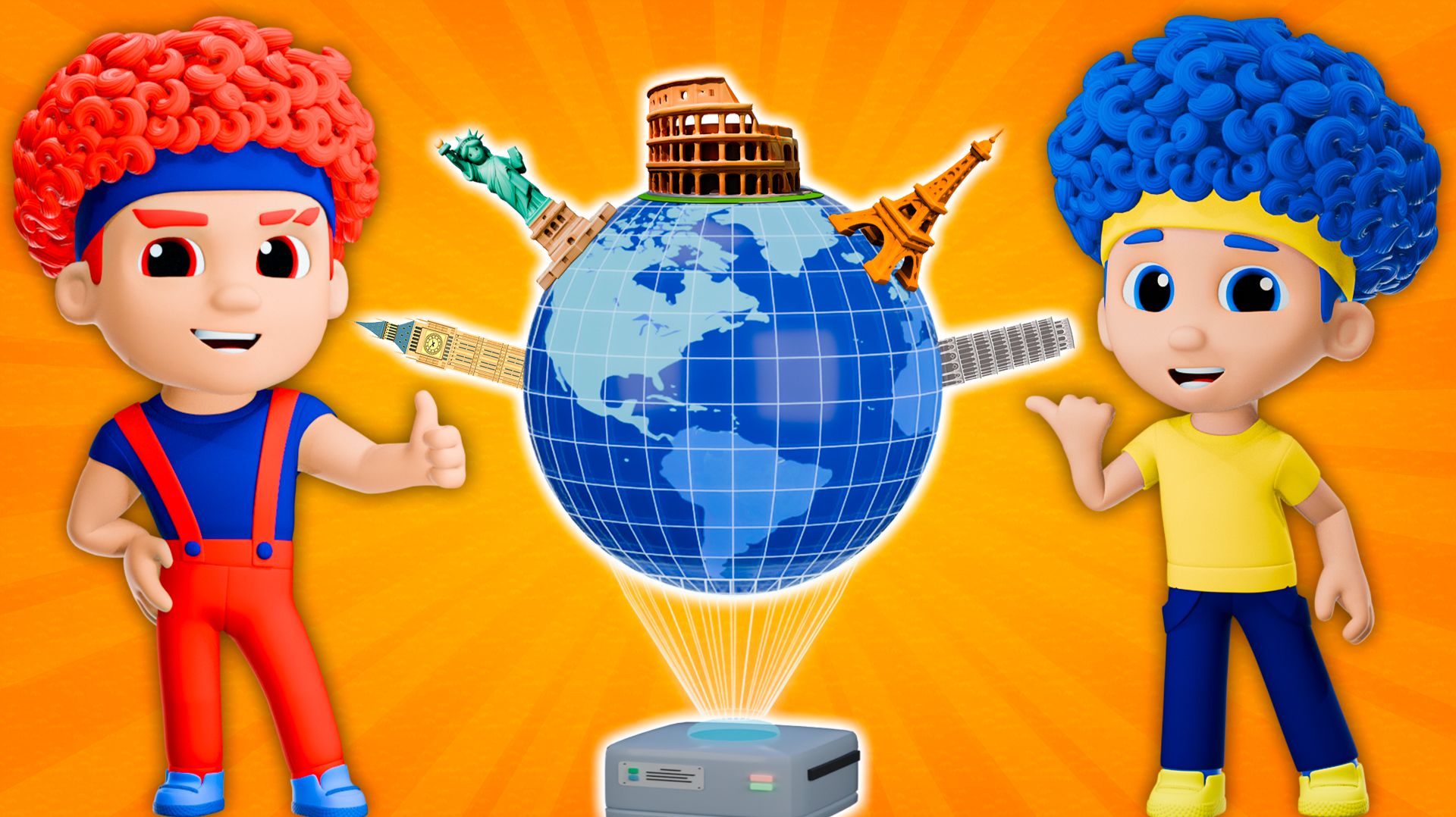 Вокруг Света с героями DB | D Billions Детские Песни