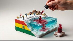 Миниатюрные страны и человеческая рука 🌍✋ Ультрамакро 4K, искусственный интеллект, ASMR