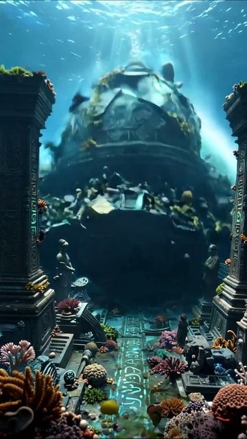 Подводный храм: загадки древней цивилизации #подводныймир #археология #приключения