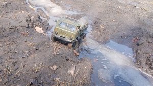 Газ 66 в своей среде! грязимес на газ 66 на радиоуправлении.