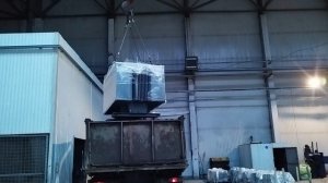 погрузка трансформатора в камаз