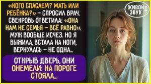 Она нам не важна — сказала свекровь. Муж просто ИСЧЕЗ. Я вернулась