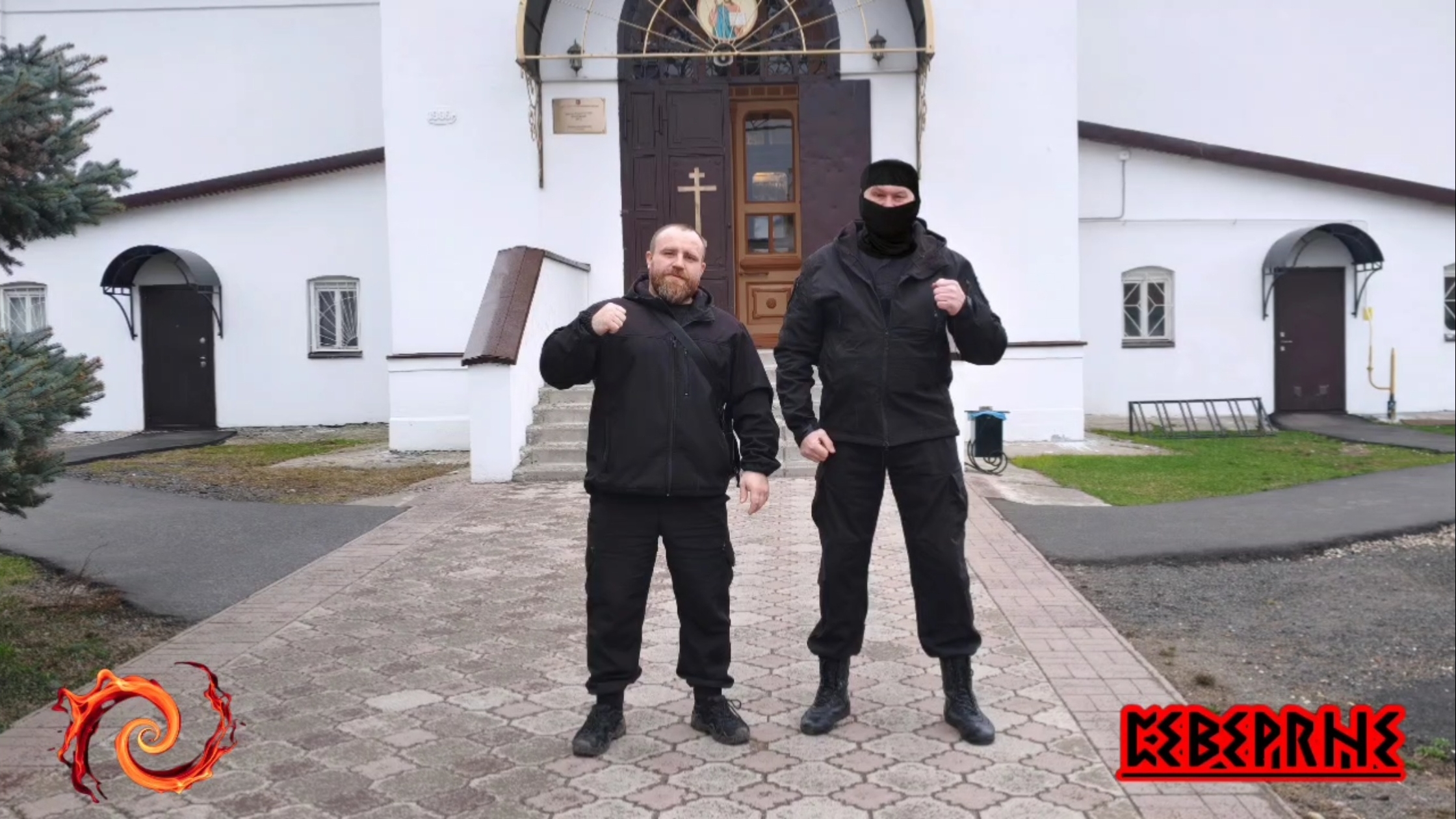 ❄️Северяне❄️ В Вербное воскресенье🙏 с. Ямкино  Христорождественский храм😇, обеспечили защиту👍👊