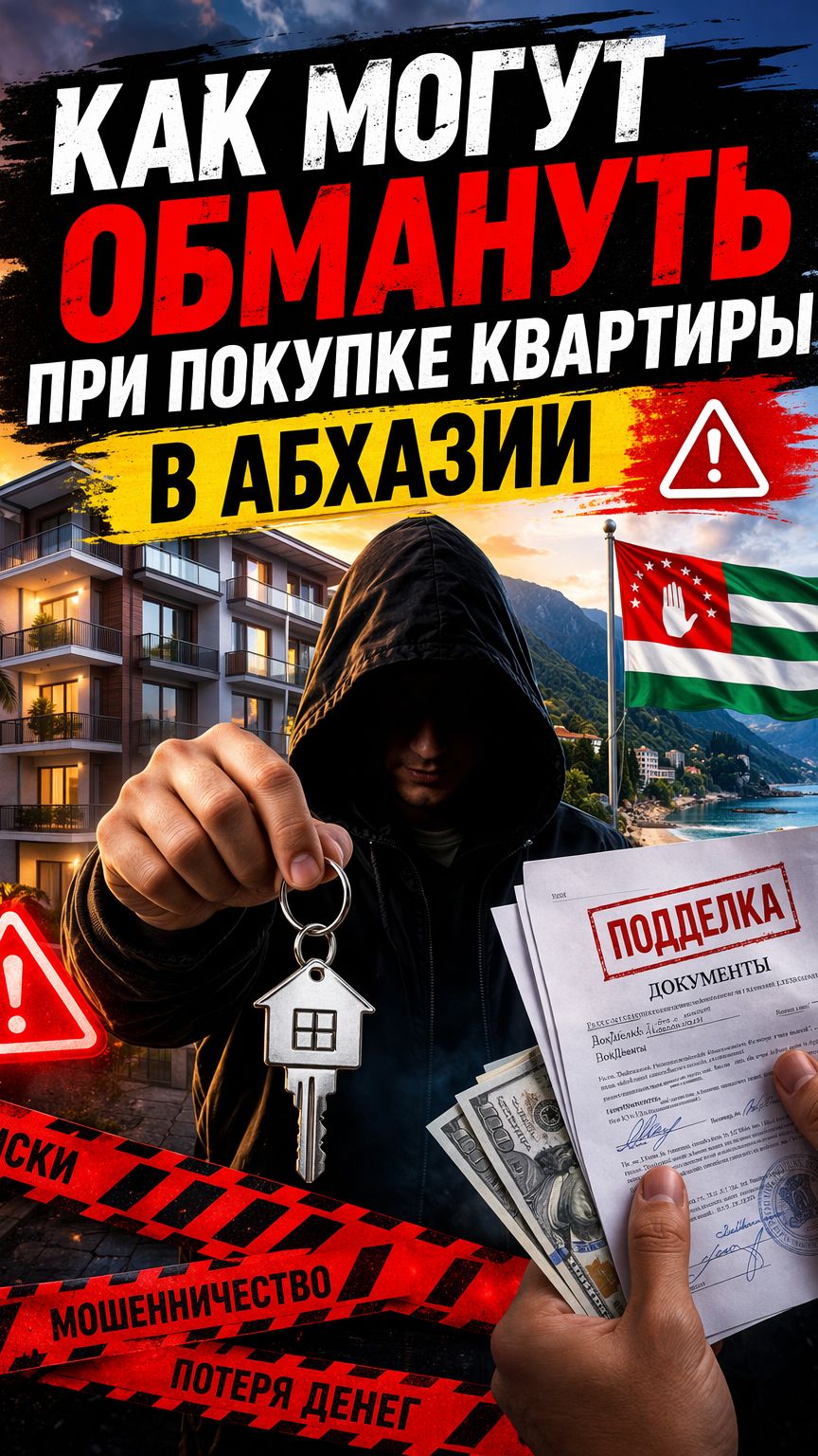 Как могут обмануть при покупке квартиры в Абхазии