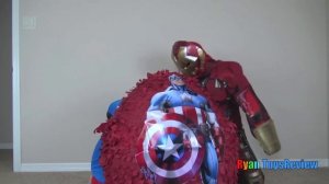GIANT EGG SURPRISE OPENING Captain America Civil War and Iron Man from The Avengers