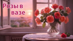 Розы в вазе. Мои процессы.