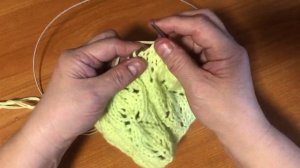 Ещё листики для вас. Вязание спицами