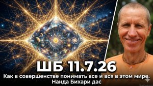 ШБ 11.7.26 Как в совершенстве понимать всё и вся в этом мире