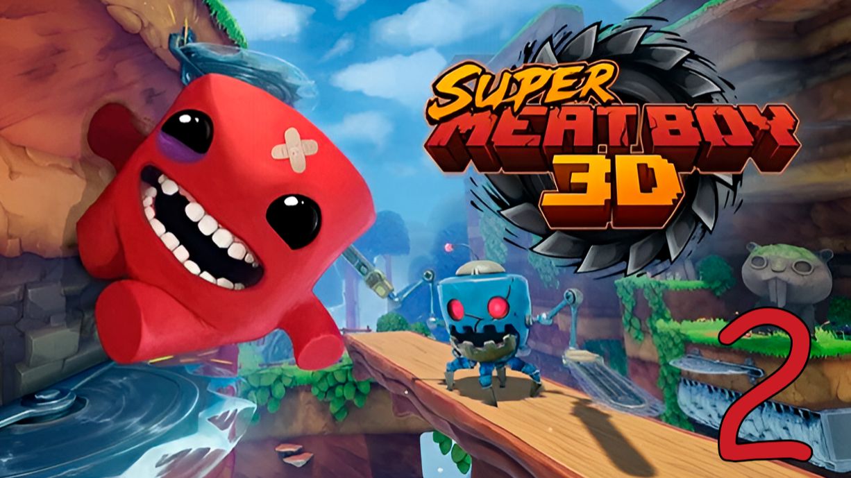Прохождение Super Meat Boy 3D #2 Кровавый путь
