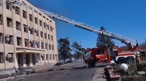 ‼️🇷🇺🇺🇦 Враг атаковал здание Администрации в Старобельске ЛНР !!!