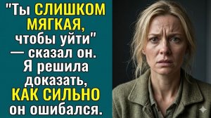 Истории из жизни «Ты СЛИШКОМ МЯГКАЯ, чтобы уйти» Слушать житейские истории. Слушать Аудиокниги.