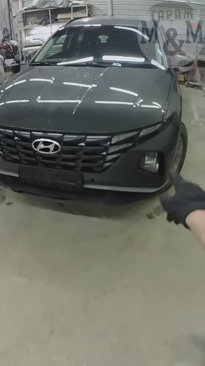 Hyundai Tucson 4 поколение снятие переднего бампера