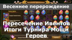 Хроники Хаоса Весеннее Перерождение (на Пасху) Пересечение Ивентов, Итоги Турнира Мощи Героев