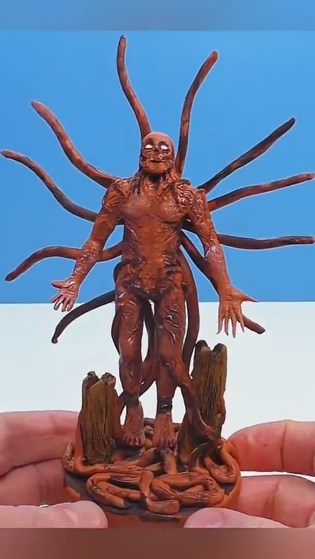 Лепим легендарного монстра Векна ❤️ #strangerthings #clay #monster