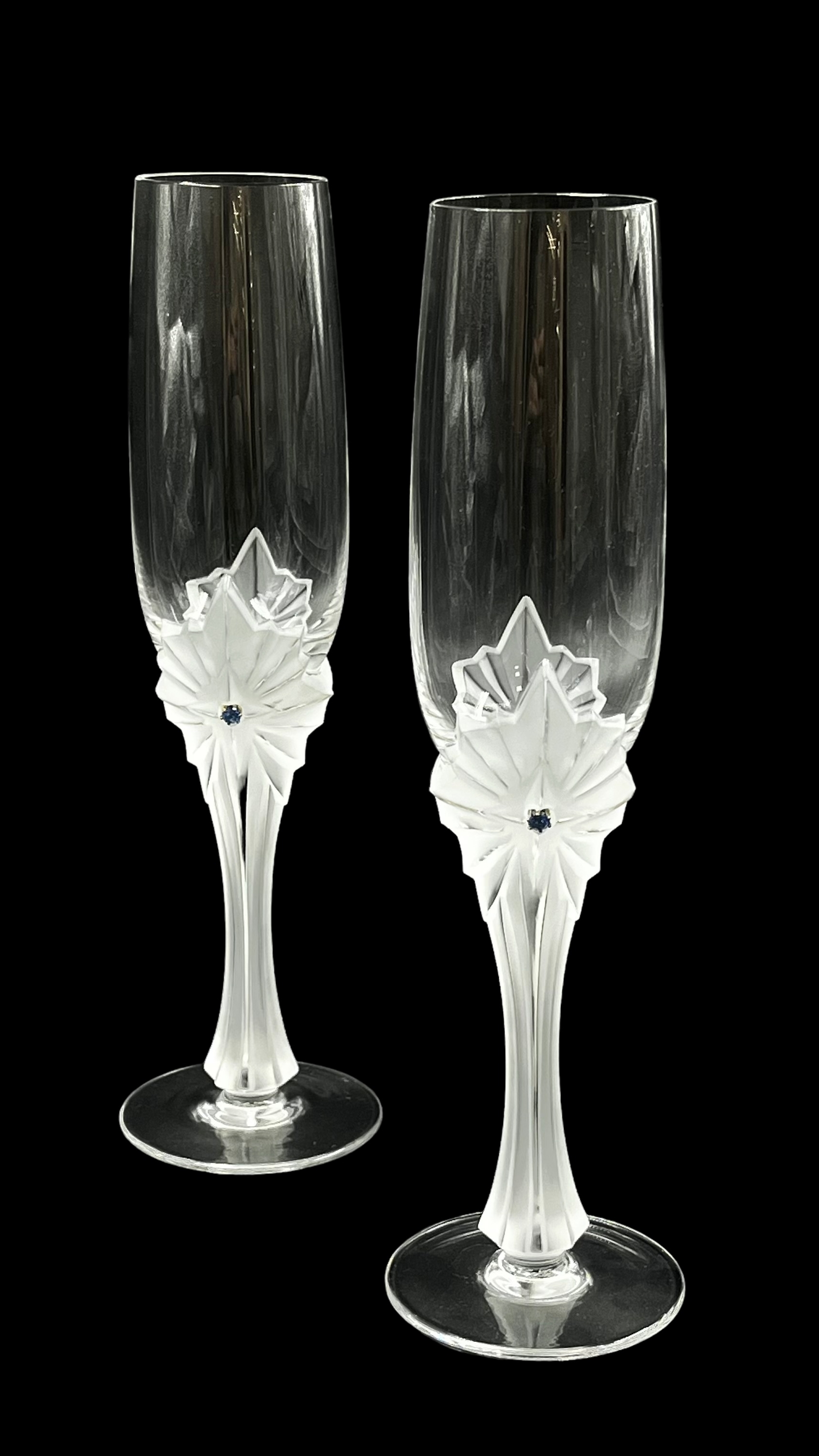 Пара хрустальных фужеров Faberge Star of the North / 26326.