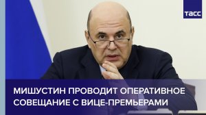 Мишустин проводит оперативное совещание с вице-премьерами