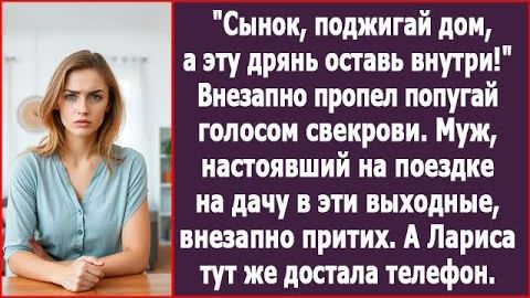 Сынок, поджигай дом, а эту дрянь оставь внутри! | ИСТОРИЯ ИЗ ЖИЗНИ | АУДИО РАССКАЗ | СЛУШАТЬ ИСТОРИЮ смотреть онлайн
