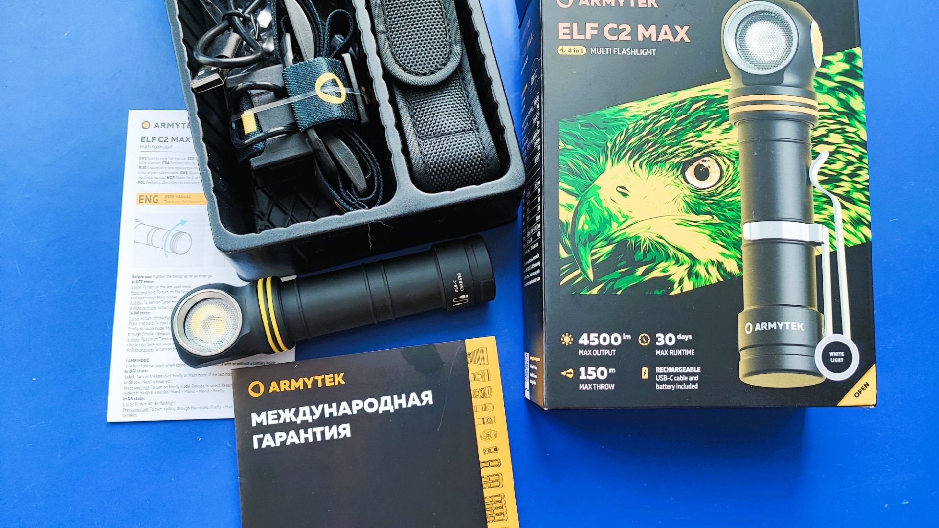Такой МОЩИ еще не было! 4500 Люмен Armytek Распаковка! #unboxing #flashlight #edc #survival #fishing