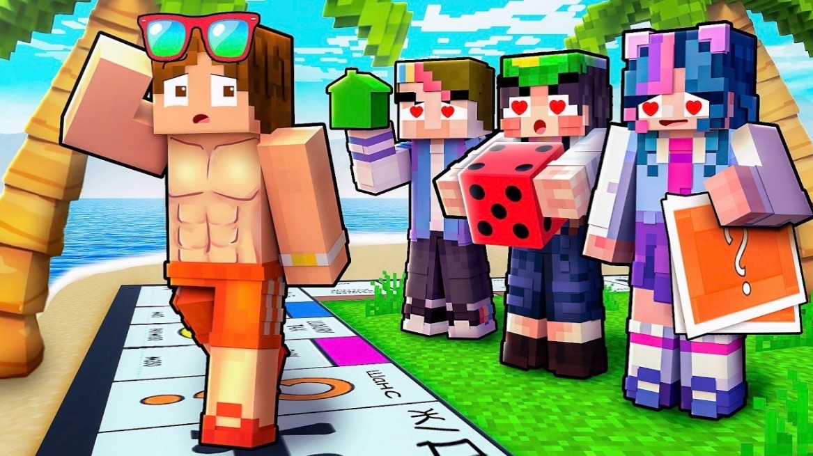 ПРОКАЧАЛ УДАЧУ НА МАКСИМУМ В МОНОПОЛИИ В МАЙНКРАФТ!