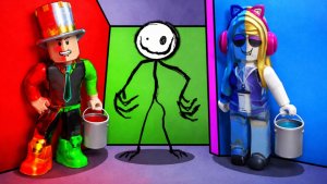 ЦВЕТ или ПОГИБНЕШЬ в РОБЛОКС! Найди нужный цвет стены или тебя поймает МОНСТР!