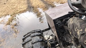 Через речку  на вездеходе болотоходе #бездорожье #болотоход #вездеход