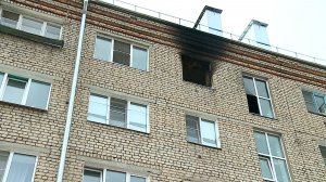 (Рыбинск-40) ПОЖАР НА УЛИЦЕ БОРИСА РУКАВИЦЫНА