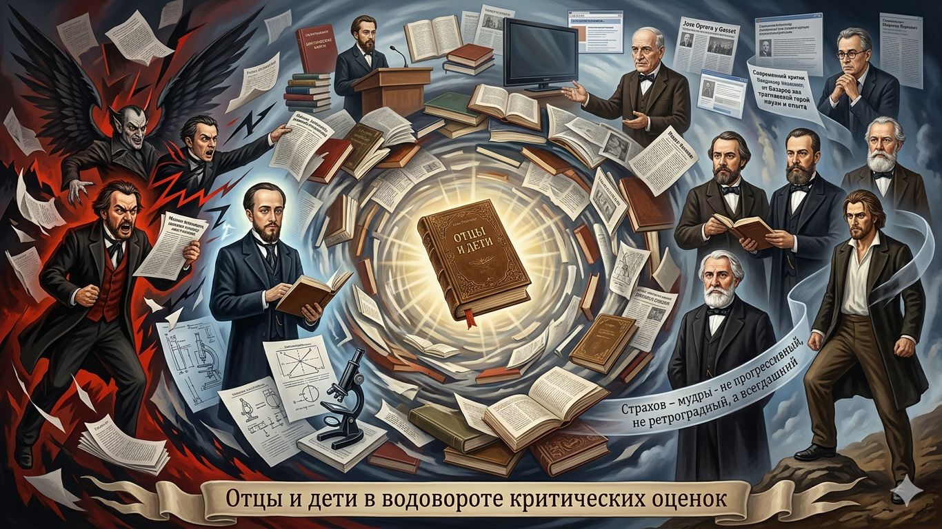 "Отцы и дети" в водовороте критических оценок.