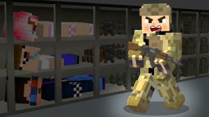 🪖ПРОВЕЛИ НОЧЬ НА ВОЕННОЙ БАЗЕ В МАЙНКРАФТ! ШЕДИ МЕН MINECRAFT