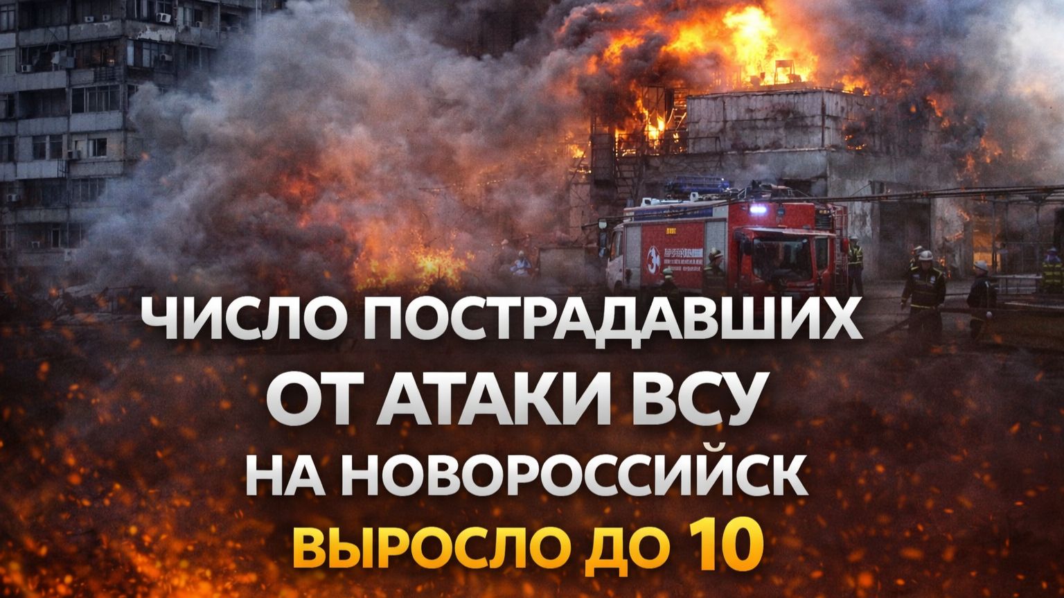 число пострадавших от атаки ВСУ на Новороссийск выросло до 10 человек