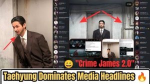 🏆«Тэхён ублажил фанаток „Криминальным Джеймсом 2.0“ с усатым Ви из BTS»