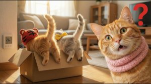 Дорогая лежанка против картонной коробки! Котята выбирают мусор? 📦😂