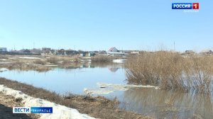 Ежегодно в Целинном округе весной в районе села Усть-Уйского водами реки Уй перемывает дорогу