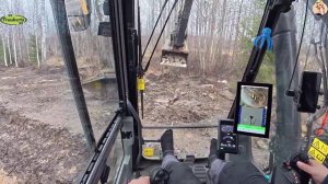 Строительство, дренажные работы на лесной дороге