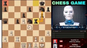 Выдающаяся жертва ладьи Стокфиша 18 парализует всю шахматную доску на шахматном чемпионате.нарусском