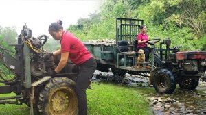 Ремонт грузовиков и перевозка камня и песка для подготовки к новому строительству. Серия 37. Се