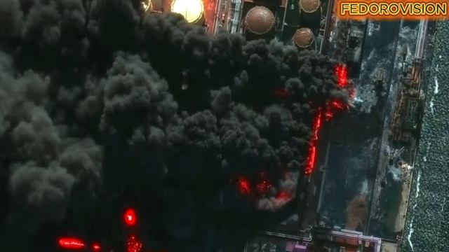 Самая МАССИРОВАННАЯ атака на Новороссийск! ВСЕ В ОГНЕ! Пылают терминалы и нефтяные резервуары