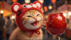 Котёнку конфетой склеило рот! 🍬😱 + Провал с золотой рыбкой в бассейне!