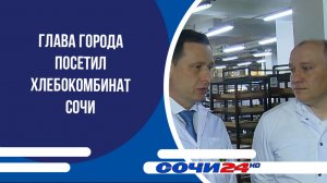 Глава города посетил хлебокомбинат Сочи