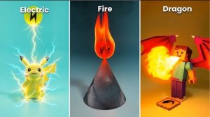 5 минут: энергия покемонов против Пикачу и Стива из Minecraft | Лучшая 3D-анимация